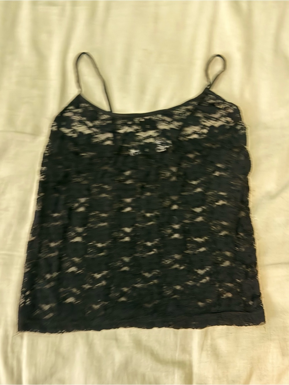 Black Lace Camisole Tank Top - Unbranded